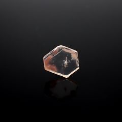 ファントムクォーツ 原石スライス ブラジル産 9.95ct [250330075]15.5x20.1mm前後
