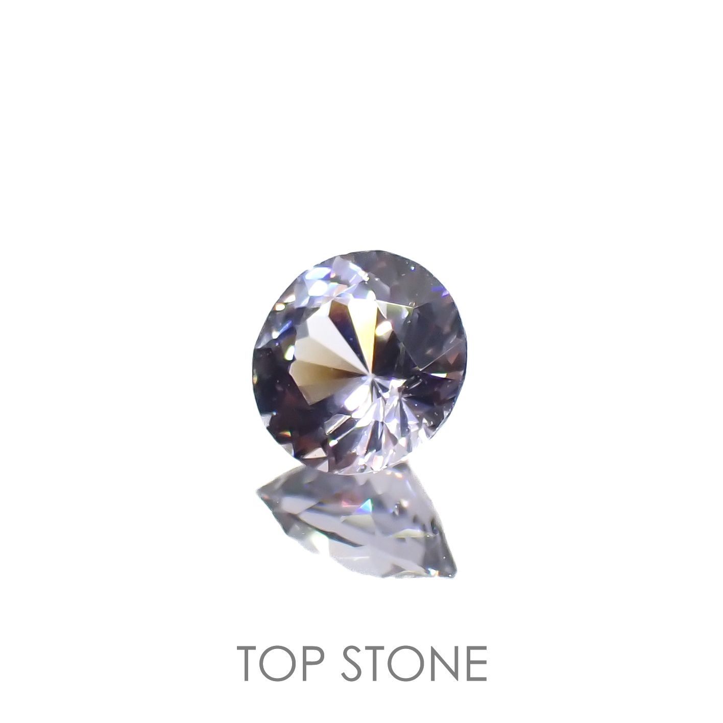 グレイッシュブルースピネル(宝石名スピネル)ビルマ/マダガスカル産 0.35ct 識別済[220716965]4.4x4.4mm前後