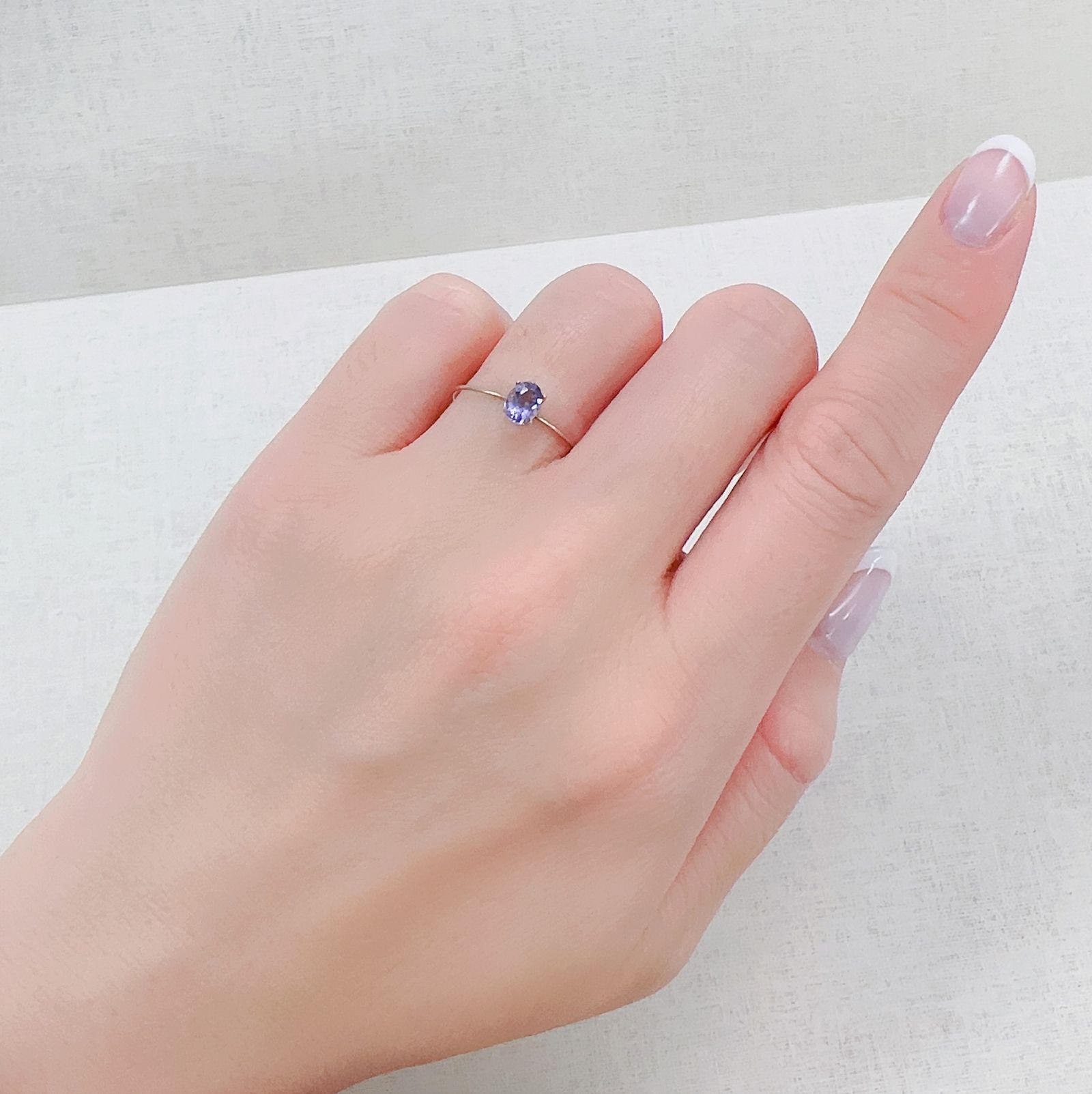 マリアライト(宝石名スキャポライト)スリランカ産 0.35ct 識別済[230421684]5.5x4mm前後