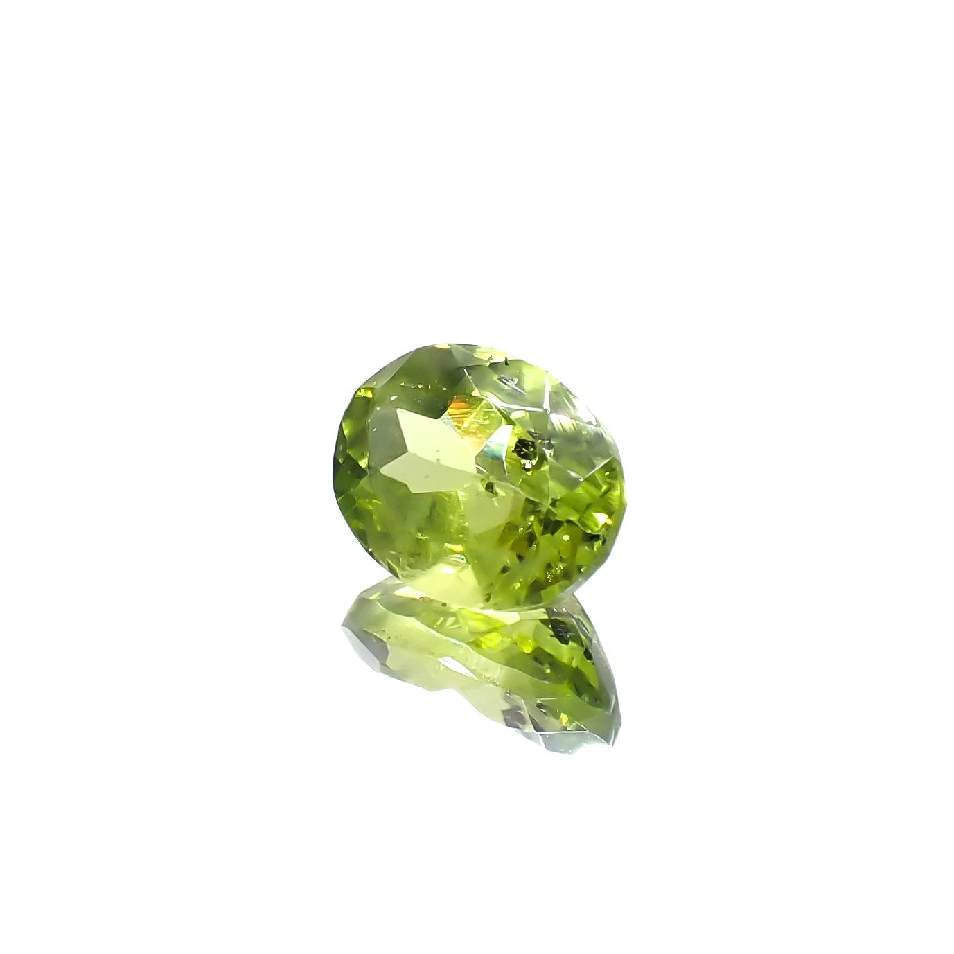 ブラックリリーパッドペリドット アメリカ・アリゾナ州産 1.58ct [231224613]8x6.1mm前後