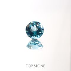 アパタイト(宝石名アパタイト) マダガスカル産 0.74ct 識別済[211013522]5.7×5.6mm前後