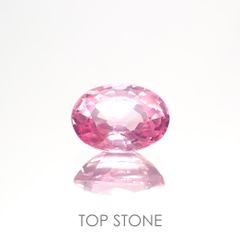 ピンクスピネル(宝石名ピンク・スピネル) タンザニア産 1.077ct ソ付(彩珠)[20106542]7×5mm前後