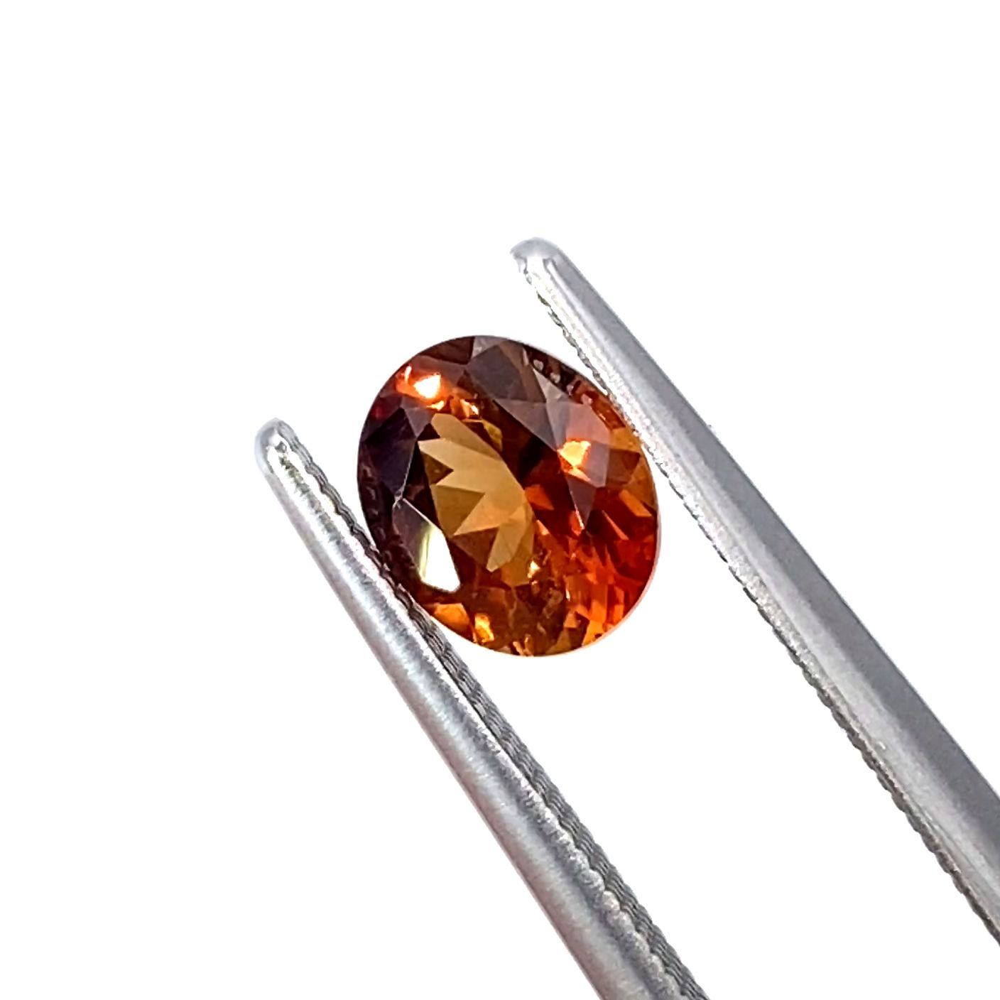 コニャックカラートパーズ メキシコ・ゲレロ州産 1.03ct[221018562]6.7 