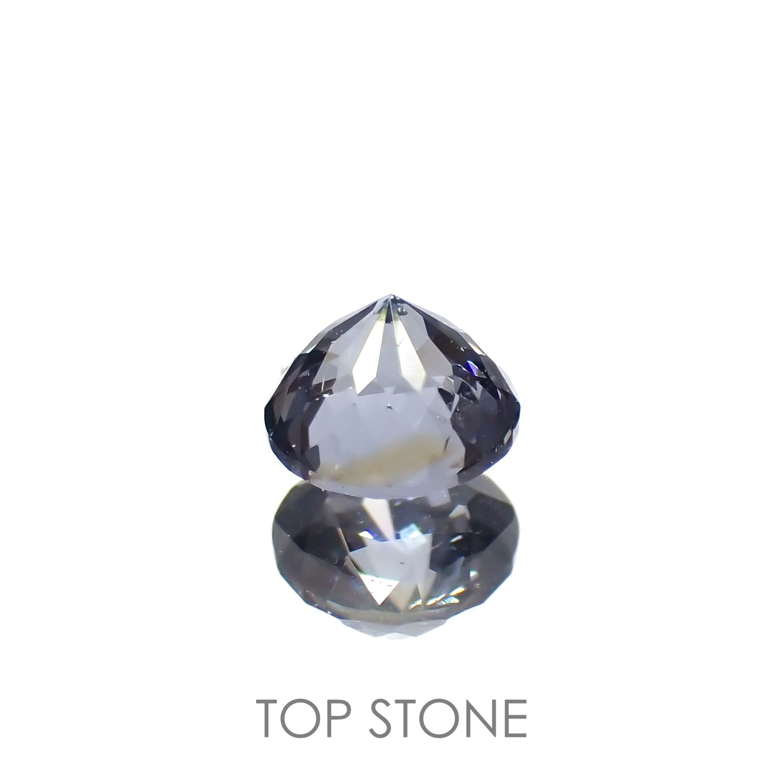 グレイッシュブルースピネル(宝石名スピネル)ビルマ/マダガスカル産 0.33ct 識別済[221219500]4x3.9mm前後