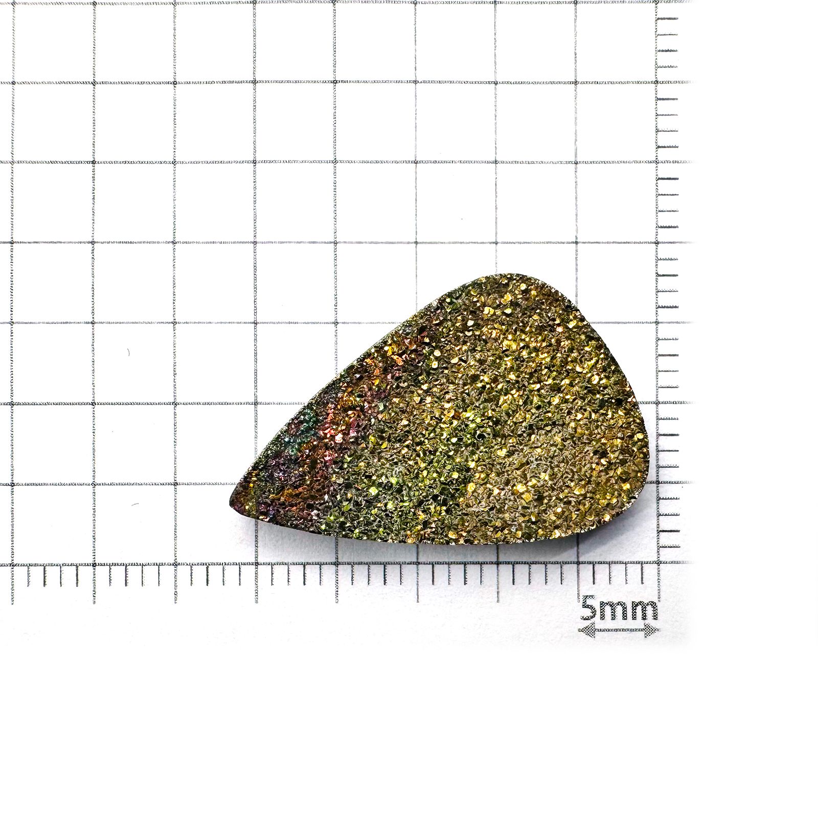 ◇フリーフォーム◇レインボーパイライト 原石 ロシア産 13.96ct[240326429]24.5x15.7mm前後