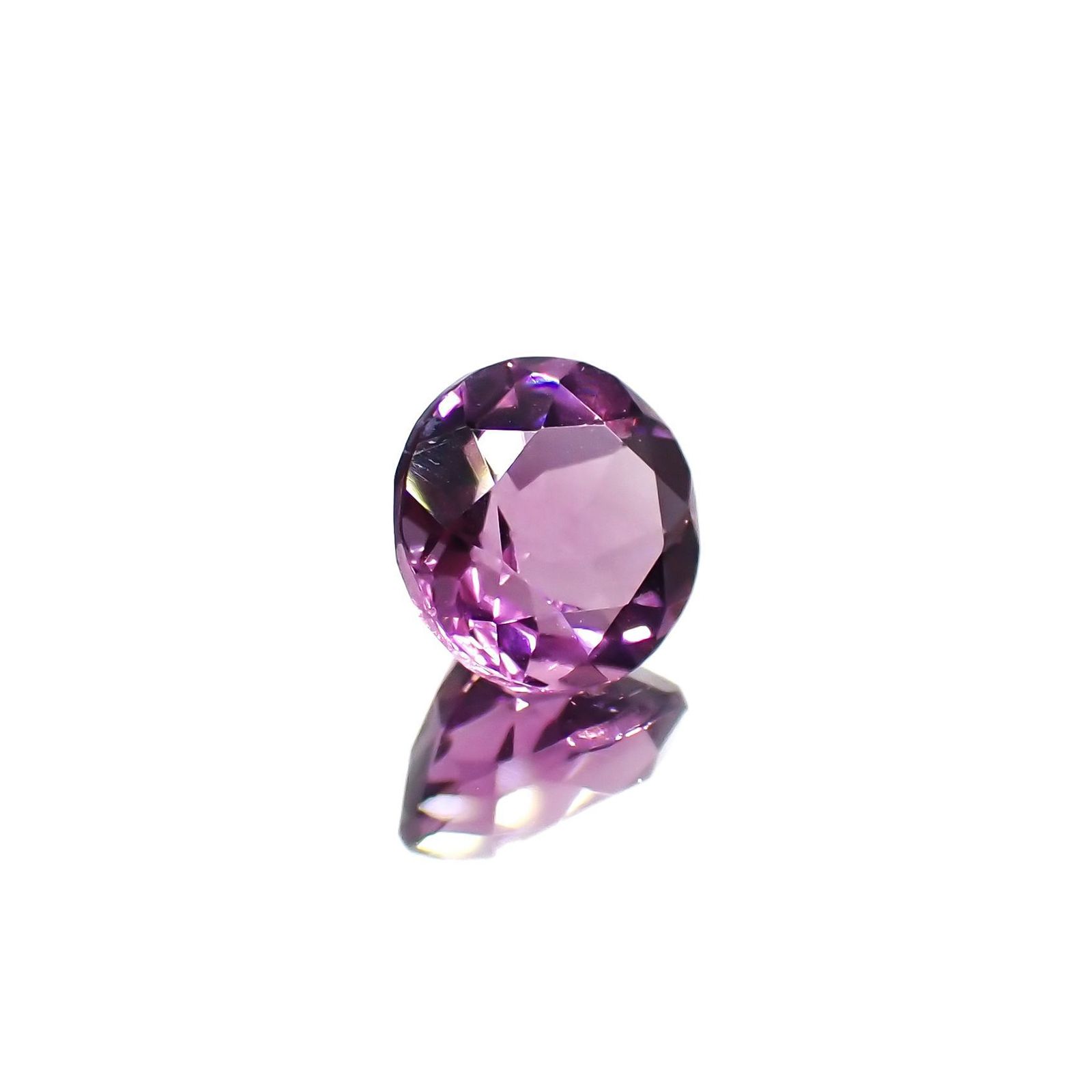 ピンクパープルフローライト 中国産 1.60ct / 7.1x7.1mm前後 [221018445]