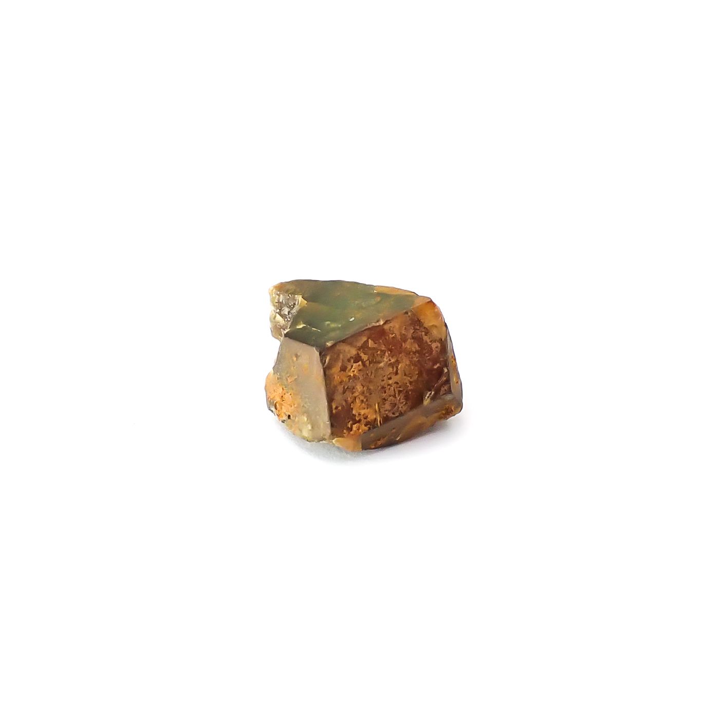 レインボーガーネット原石2個セット 日本・奈良県産 15.39ct(2pcs合計) / 10.0-11.2x9.0-9.3mm前後 [260432080]