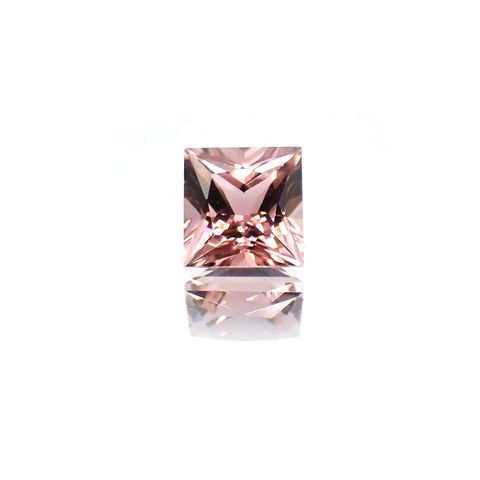 ◇プリンセスカット◇ピンクトルマリン(宝石名トルマリン)ブラジル産 1.26ct 識別済[231225188]5.9x5.9mm前後