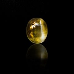 イエローベリルキャッツアイ(宝石名イエロー・ベリル キャッツアイ)ブラジル産 4.48ct 識別済[220917873]11x9.2mm前後