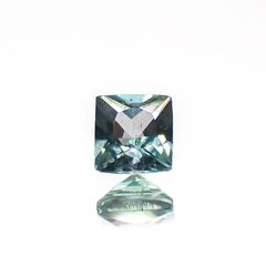 ◇プリンセスカット◇ブルーグリーンコーネルピン(宝石名コーネルピン)タンザニア産 0.10ct 識別済[221219235]2.3x2.3mm前後