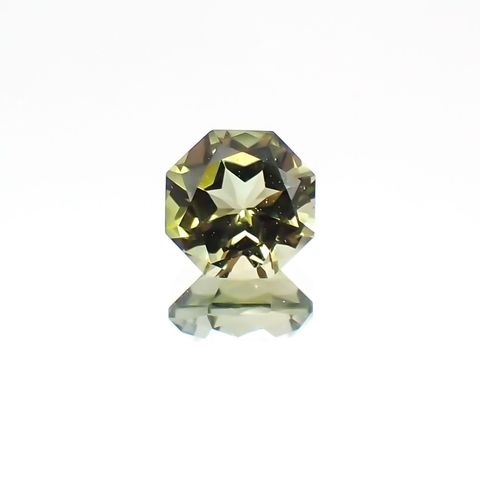 ◇オクタゴンカット◇グリーントルマリン SA(宝石名グリーン・トルマリン)ブラジル産 0.57ct 識別済[231124199]5.1x5mm前後