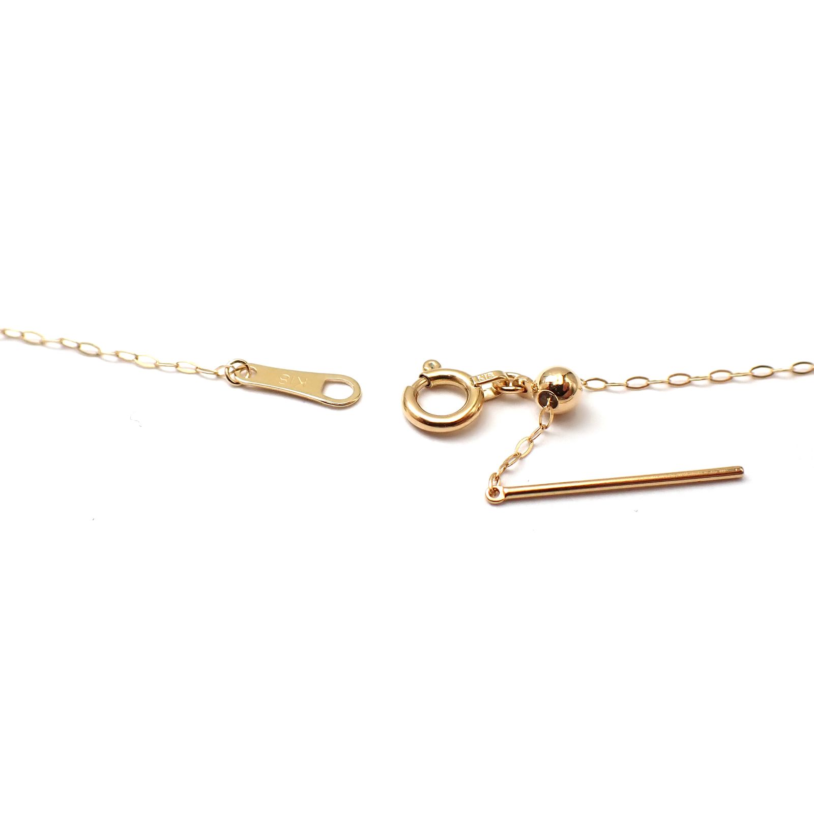 K18スライドピンチェーン あずき[023]0.20mm ピン長13mmタイプ/ 長さ：45cm