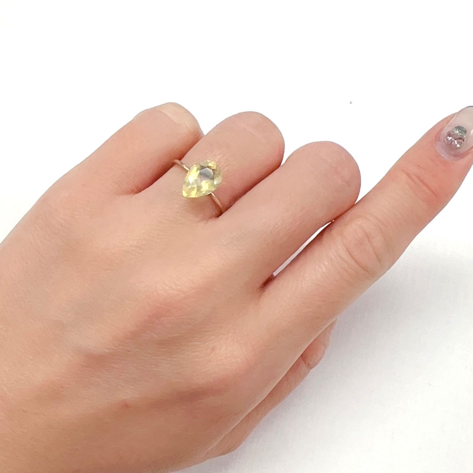 イエローオパール メキシコ産 1.20ct[240226195]10.1x7.1mm前後