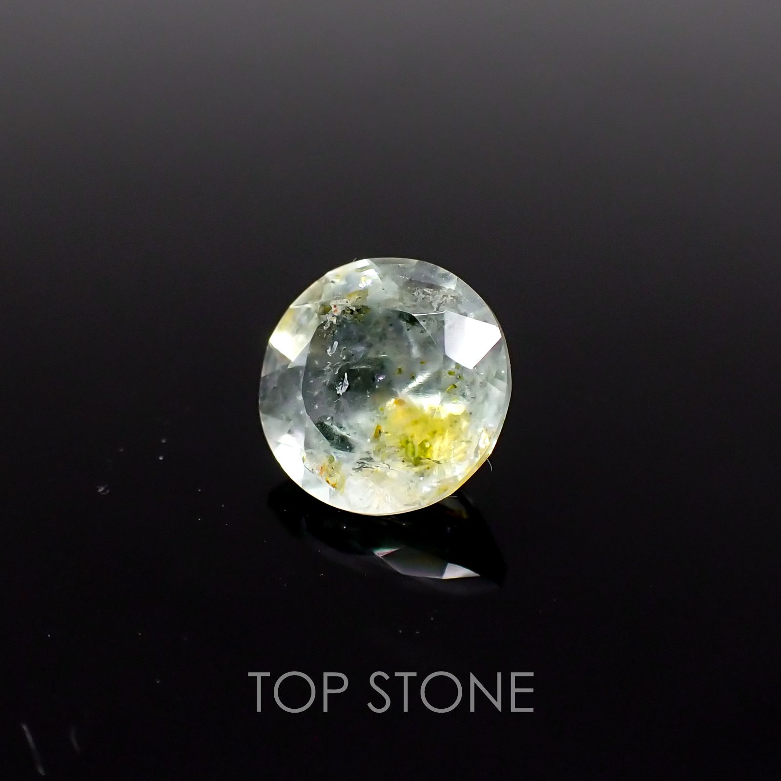 オーロラアクアマリン ブラジル産 ルース 1.77ct[210310186]8.1×8.1mm前後