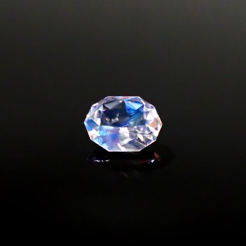 ◇カスタムカット◇レインボームーンストーン マダガスカル産 0.43ct [250229848]6.2x4.5mm前後