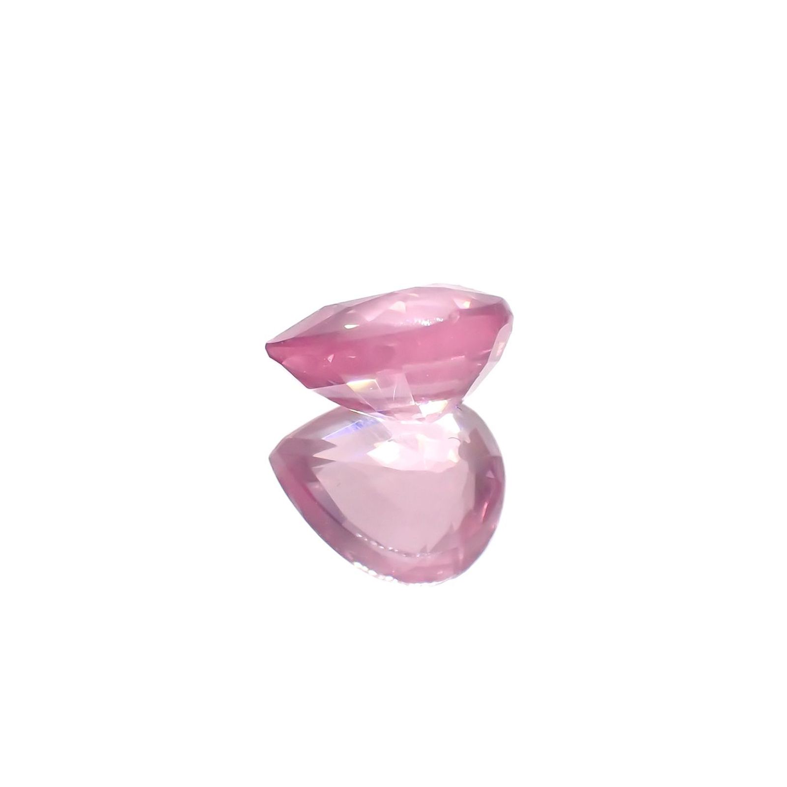 シルキーピンクスピネル(宝石名ピンク・スピネル)タンザニア産 0.95ct 識別済[230120247]6.7x5.5mm前後