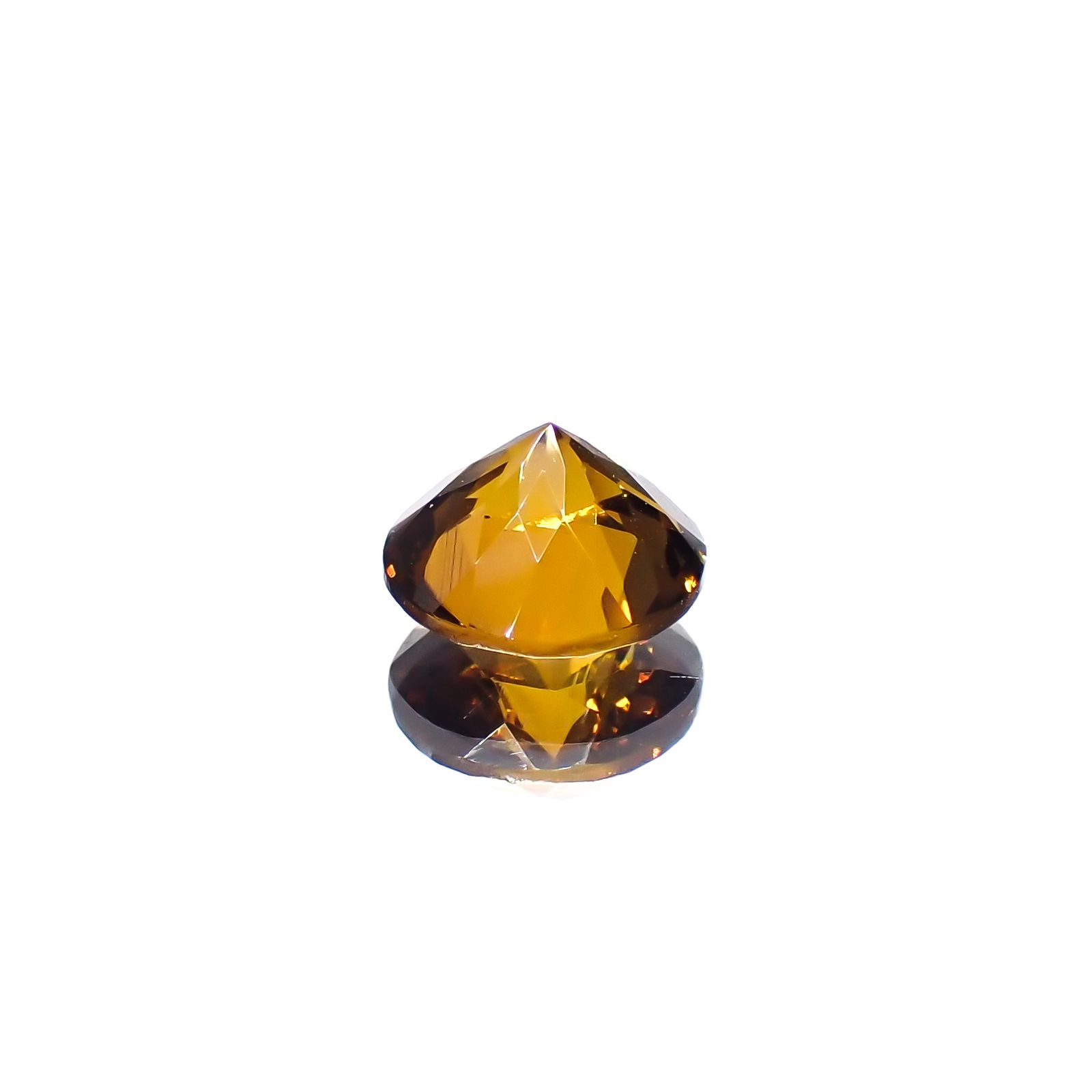 アンドラダイトグロッシュラーガーネット(宝石名アンドラダイト/グロッシュラー・ガーネット)ナミビア産 1.46ct 識別済[231224548]6.9x6.8mm前後