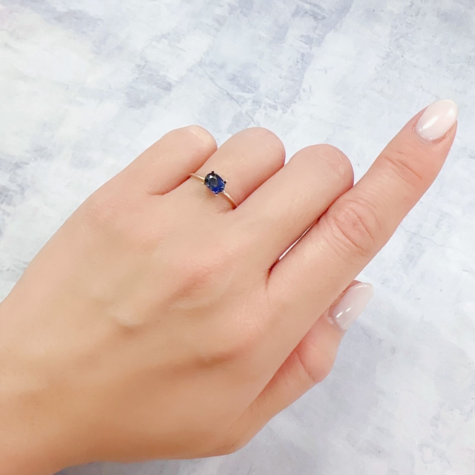 サファイア(宝石名サファイア)スリランカ/マダガスカル産 0.73ct 識別済[230120244]6.2x4.3mm前後