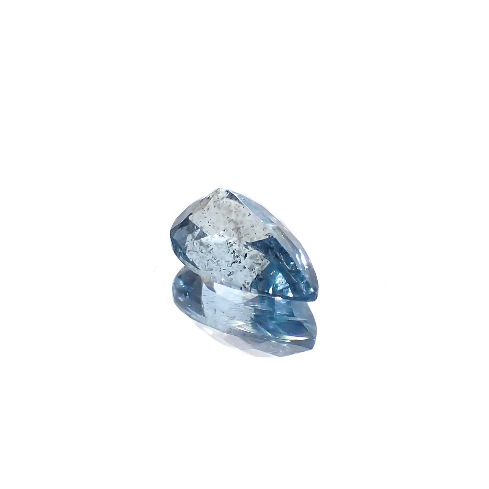 アクアマリン サンタマリアカラー マダガスカル産 0.74ct[240326969]7.8x5mm前後