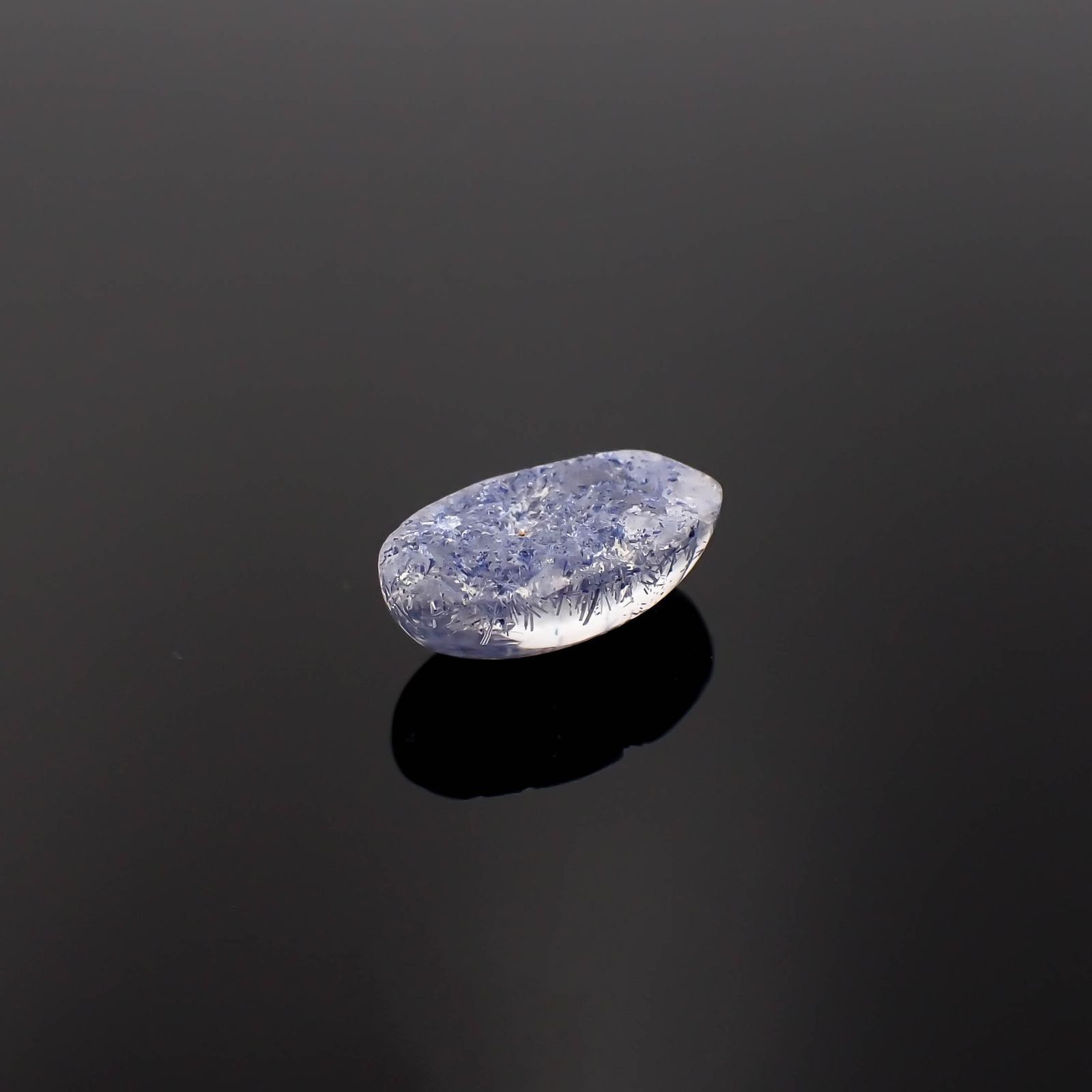 デュモルチェライトインクォーツ ブラジル産 3.25ct / 12.8x7.1mm前後 [230320878]