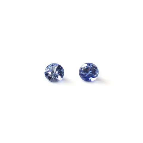 ◇ペアセット◇アイスブルーサファイア スリランカ/マダガスカル産 0.26ct(2pcs合計) [250830988]3x3mm前後