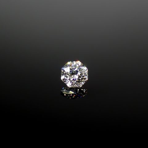 ◇オクタゴンカット◇ダイヤモンド 0.12ct[240427035]3x3mm前後