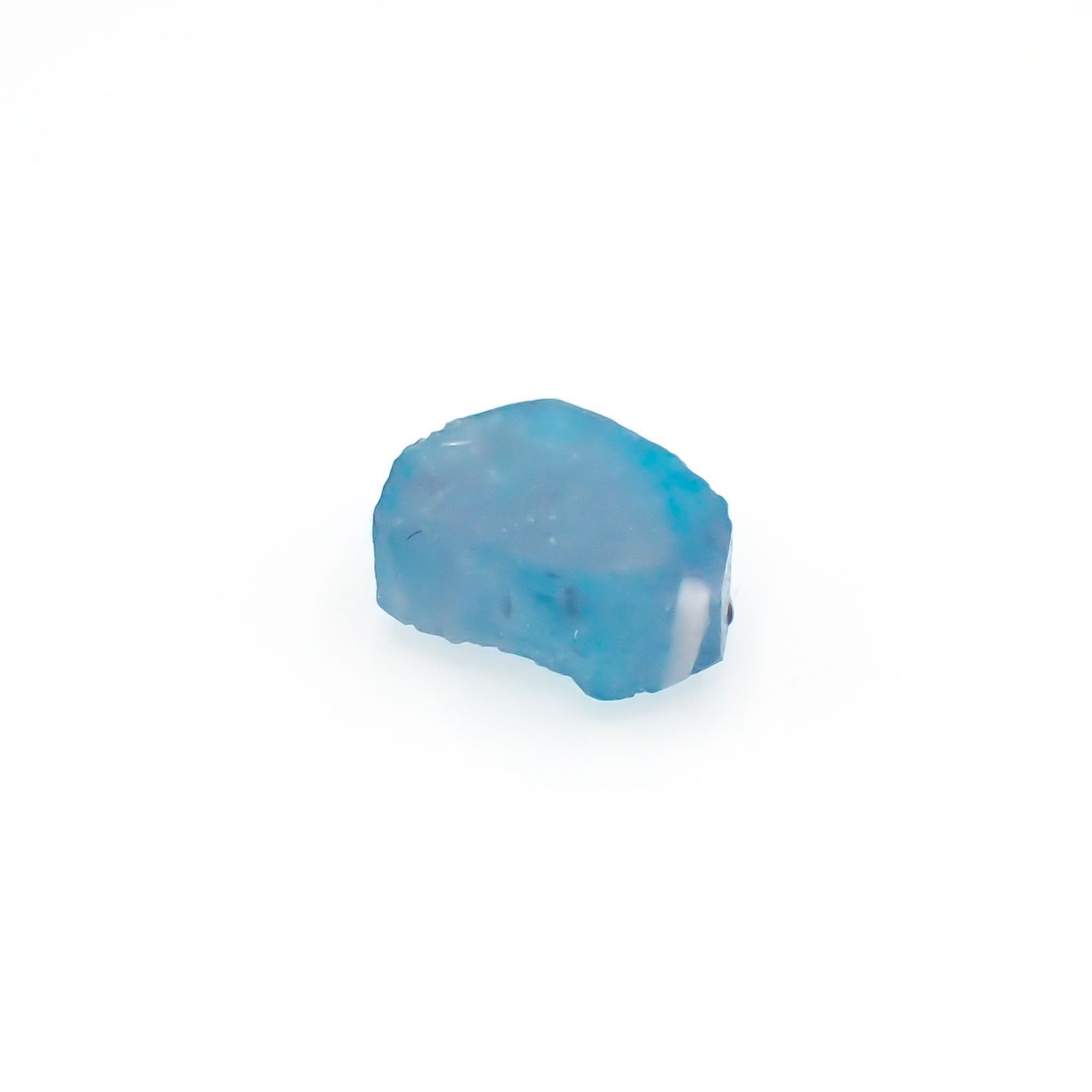 パライバトルマリン 原石スライス ブラジル・パライバ州バターリャ鉱山産 2.12ct[220616498]8.1x9.3mm前後