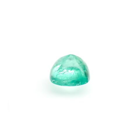 ◇シュガーローフカット◇エメラルド(宝石名エメラルド)コロンビア産 0.52ct 識別済[220515953]4.8x4.7mm前後