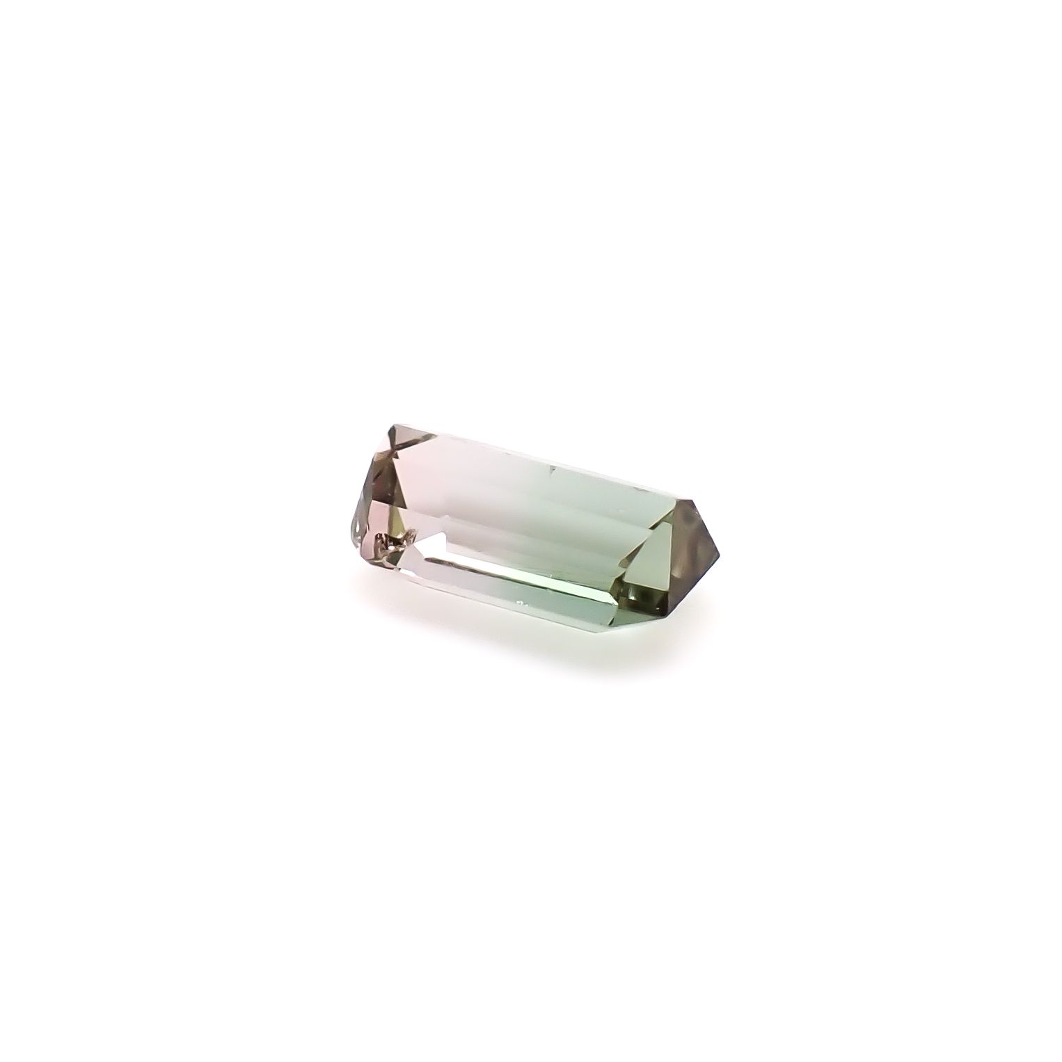 バイカラートルマリン アフガニスタン産 1.23ct / 8.1x4.7mm前後 [260932773]