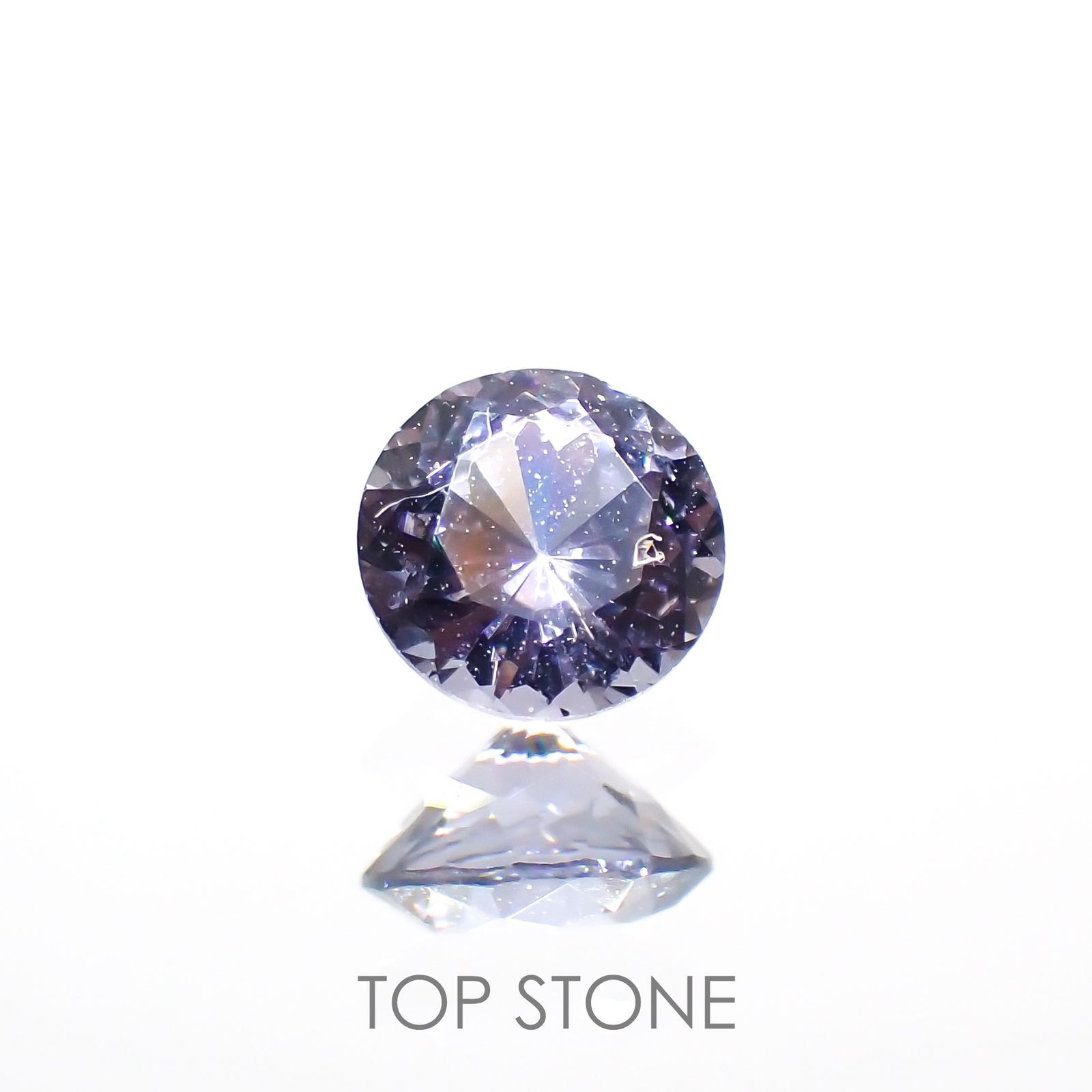 バイオレットスピネル(宝石名スピネル)ビルマ/マダガスカル産 0.25ct 識別済[220114555]3.8x3.8mm前後