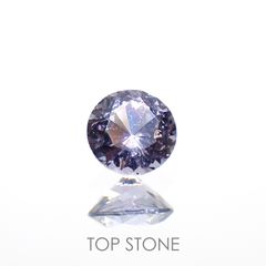バイオレットスピネル(宝石名スピネル)ビルマ/マダガスカル産 0.25ct 識別済[220114555]3.8x3.8mm前後