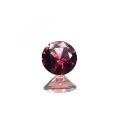 バーガンディーサファイア(宝石名サファイア)タンザニア産 識別済 0.40ct / 4.5x4.4mm前後 [220115035]