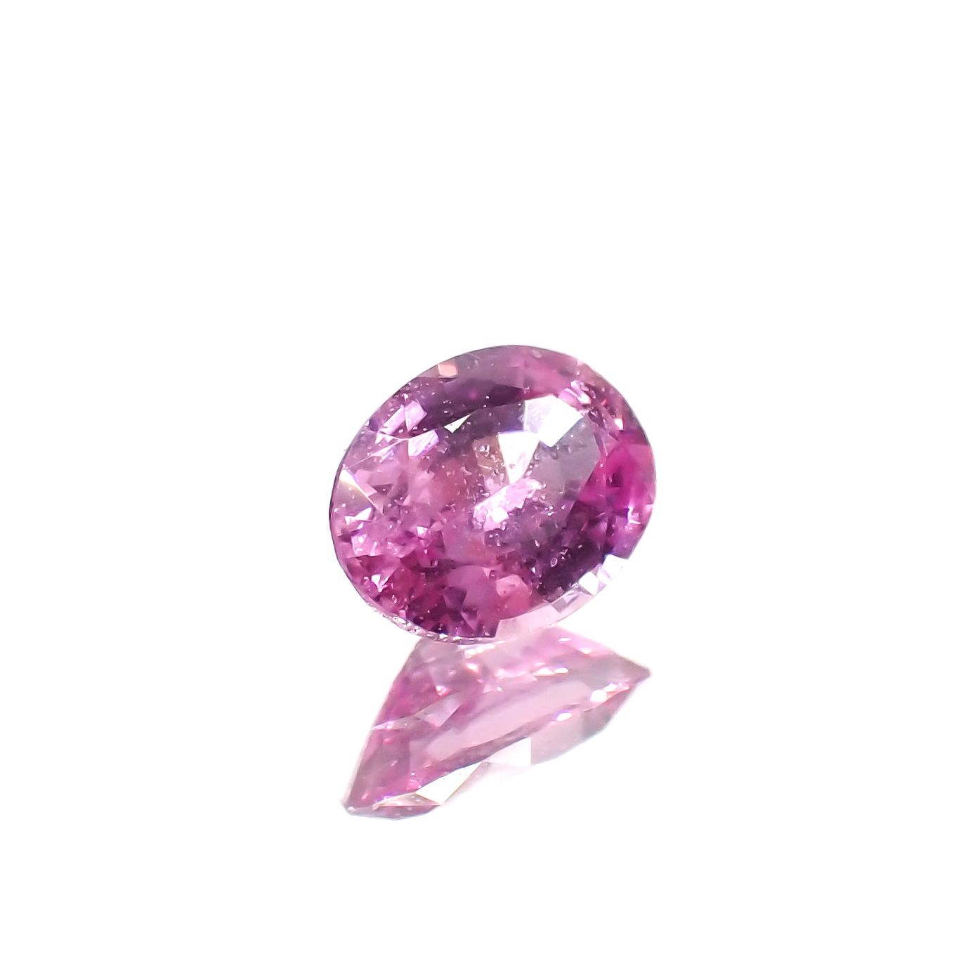 ネオンピンクサファイア スリランカ産 0.18ct[230421525]3.9x2.9mm前後