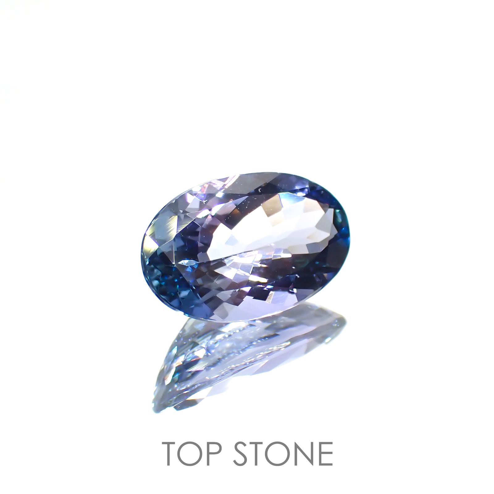 パーティカラータンザナイト(宝石名タンザナイト) タンザニア産 2.424ct ソ付(彩珠)[210410412]11.2×7mm前後