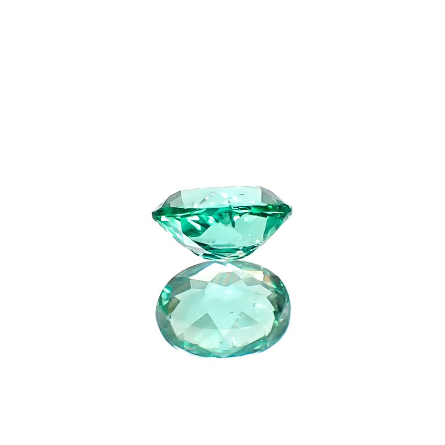 パライバトルマリン(宝石名トルマリン/別名パライバ・トルマリン)ブラジル・キントス鉱山産 0.17ct 識別済[241229540]3.9x3mm前後