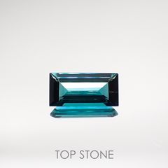 ブルートルマリン(宝石名ブルー・トルマリン) ブラジル産 1.246ct ソ付(彩珠)[210711635]9.8×4.8mm前後