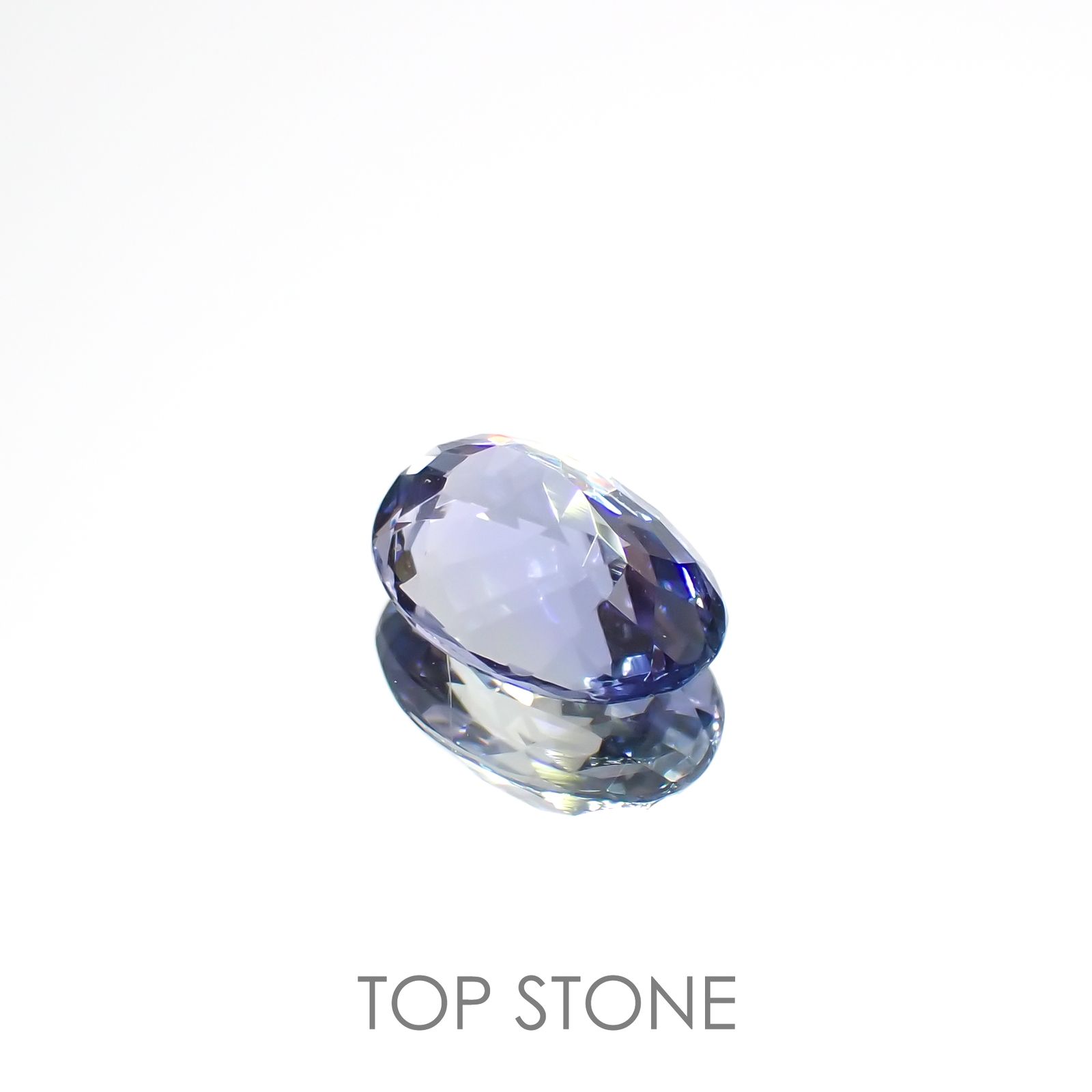 バイカラータンザナイト(宝石名ゾイサイト)タンザニア産 1.05ct 識別済[220717001]7.7x5.4mm前後