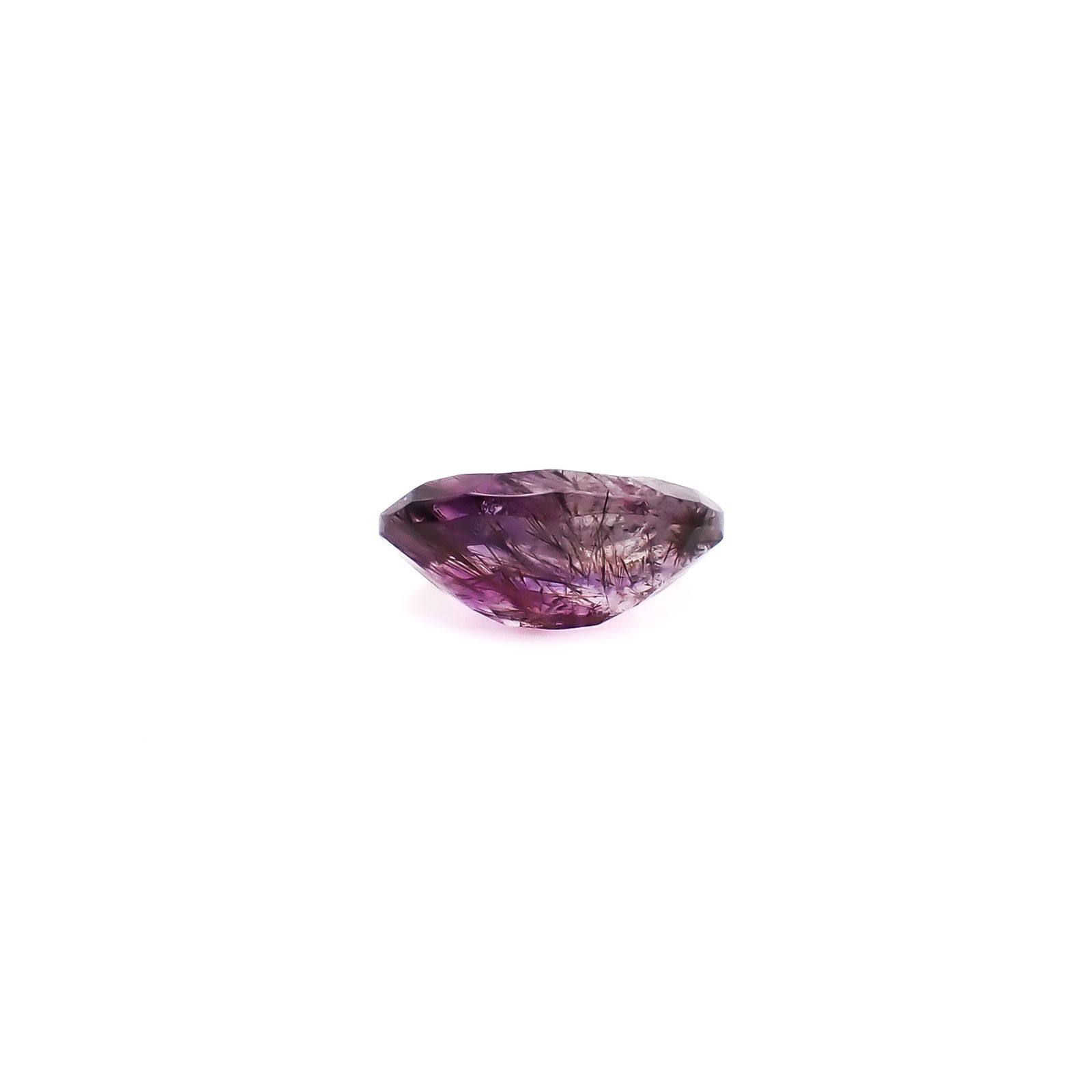 アメジストエレスチャル ブラジル産 5.04ct / 14.1x9.6mm前後 [260933031]