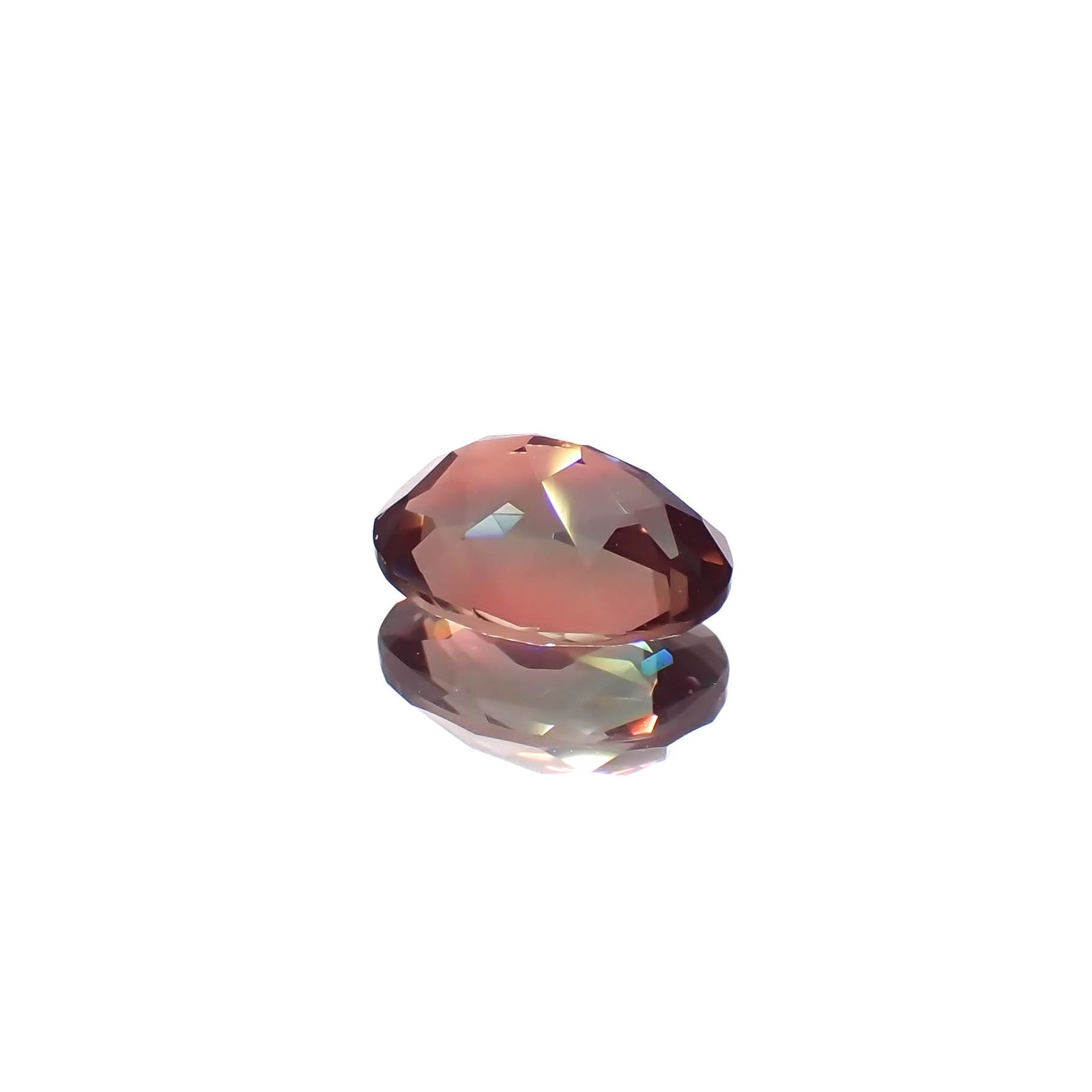 バイカラーアンデシン モンゴル産 1.10ct[230421496]8x6mm前後