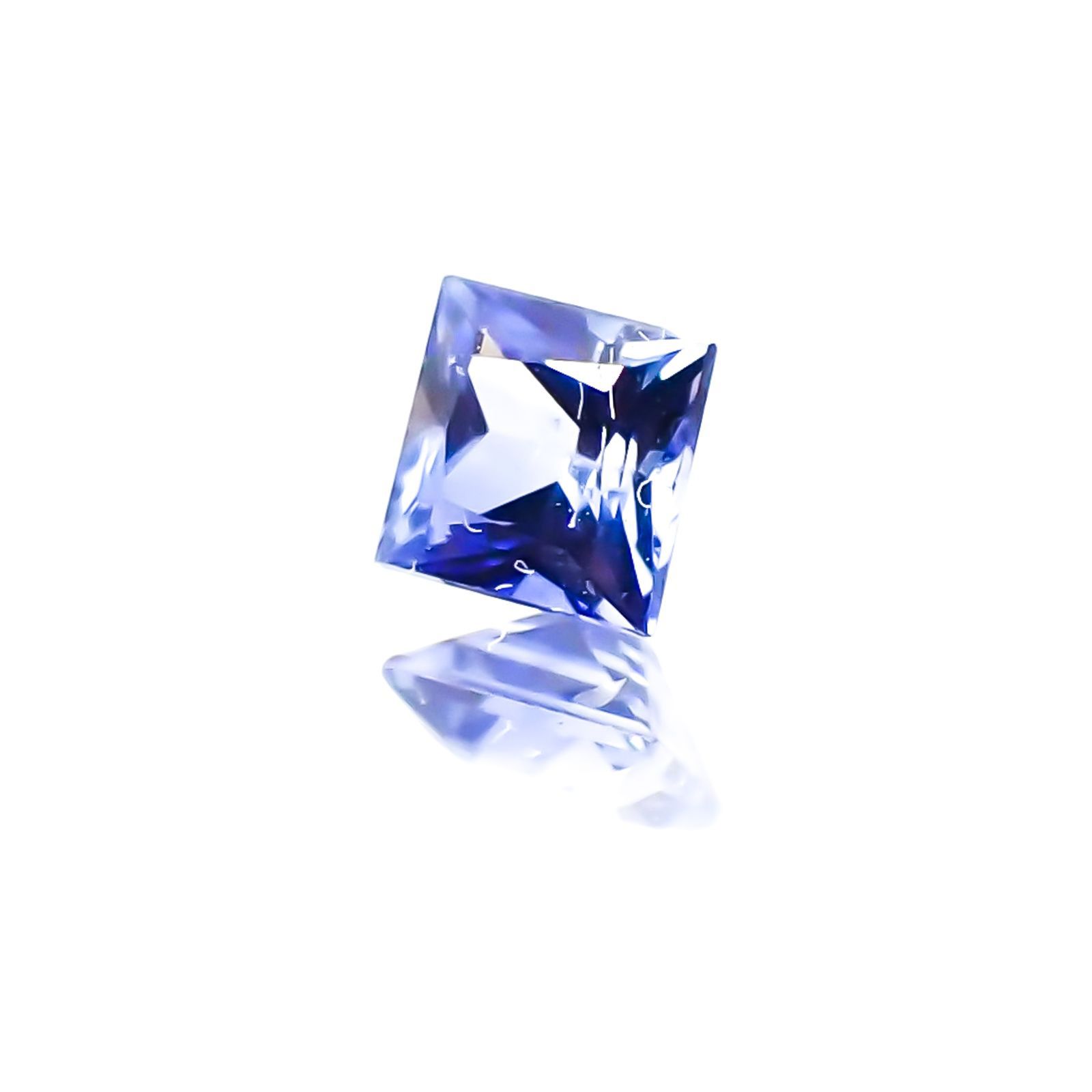◇プリンセスカット◇サファイア(宝石名サファイア) スリランカ産 0.15ct 識別済[20117893]2.8×2.7mm前後