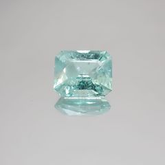 パライバトルマリン(宝石名トルマリン/別名パライバ・トルマリン) モザンビーク産 3.184ct ソ付(宝貴協)[21019385]9.5×8.0mm前後