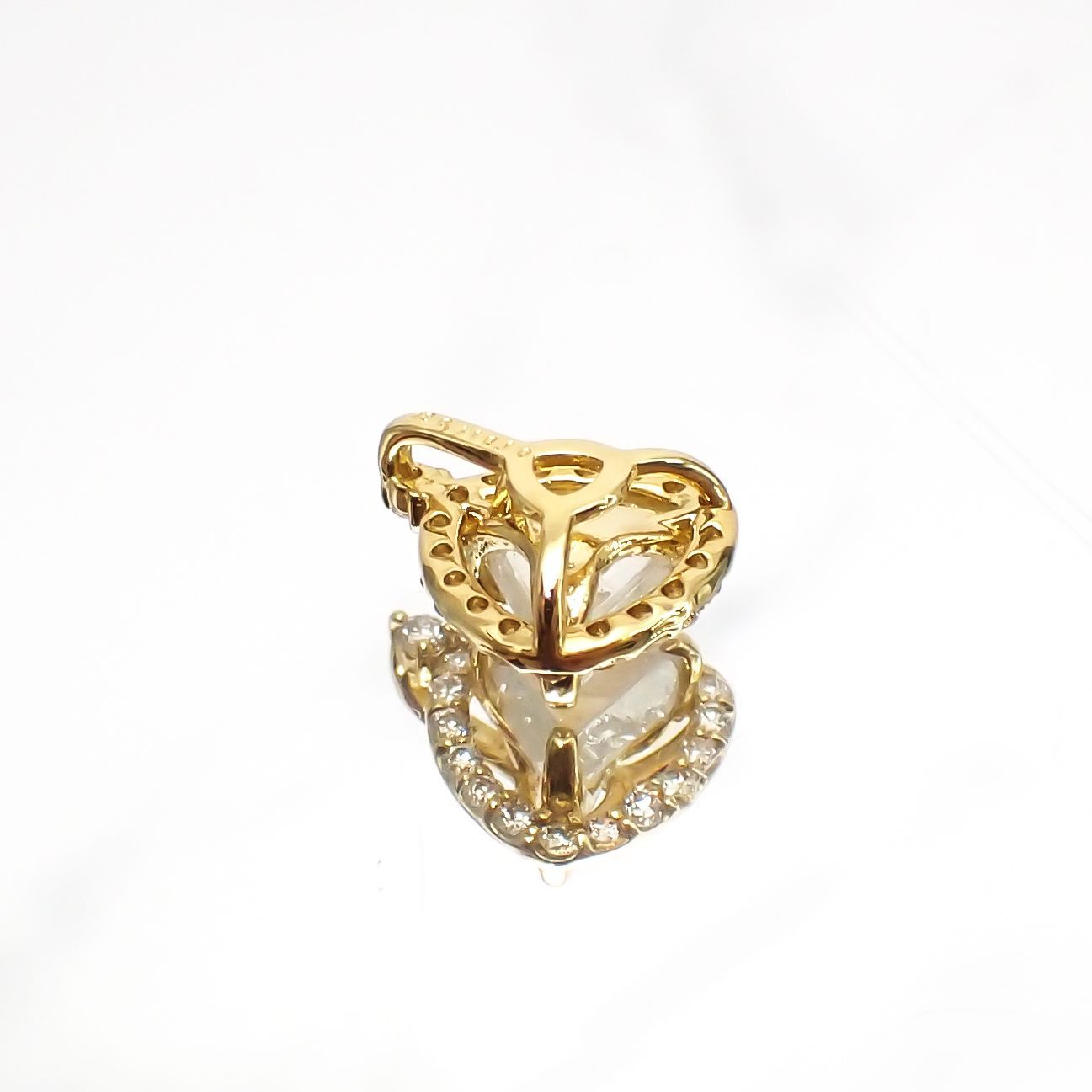 ◇La Clarte(ラ・クラルテ)◇K18マクルダイヤモンド ペンダント カナダ産 0.41ct[220115337]9.7x7.9mm前後