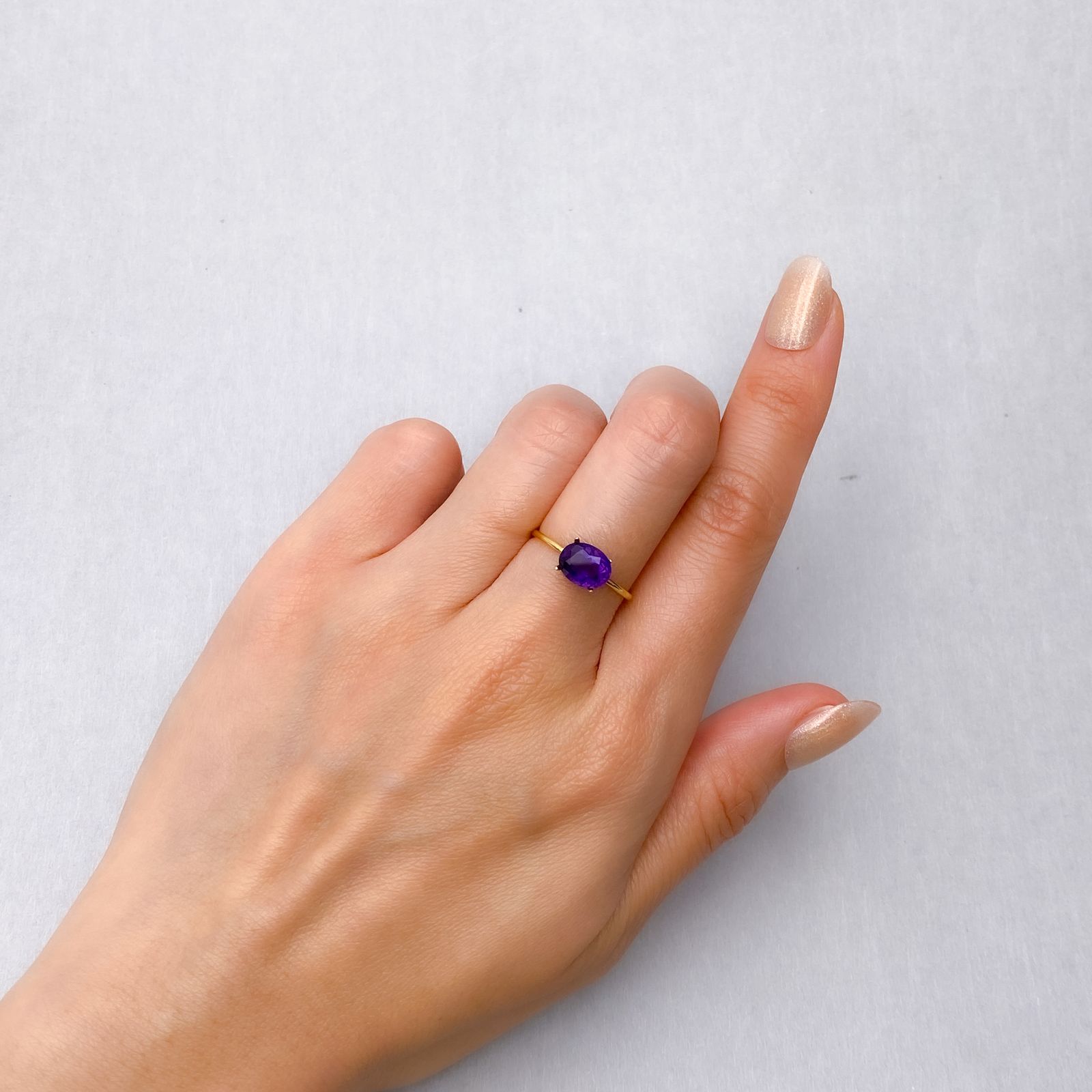 カラーシフトアメジスト ブラジル/ウルグアイ産 1.22ct [241229652]8x6.2mm前後