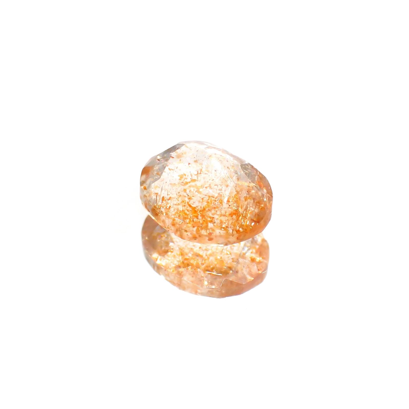 イリュージョンサンストーン インド産 1.79ct / 8.9x7mm前後 [260214216]