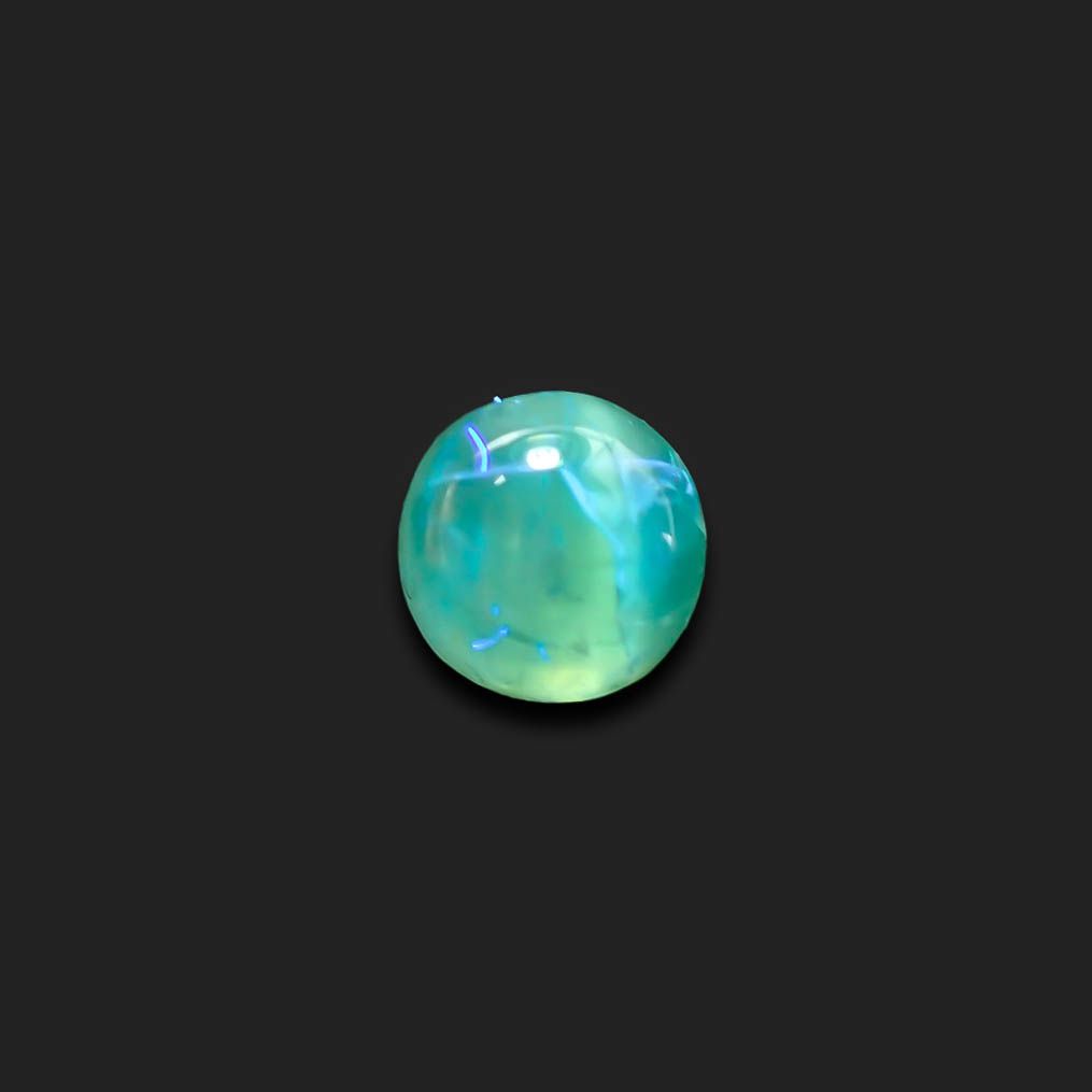 バナジウムコーネルピンキャッツアイ(宝石名コーネルピン)タンザニア産 0.91ct 識別済[240125868]5.1x5.1mm前後