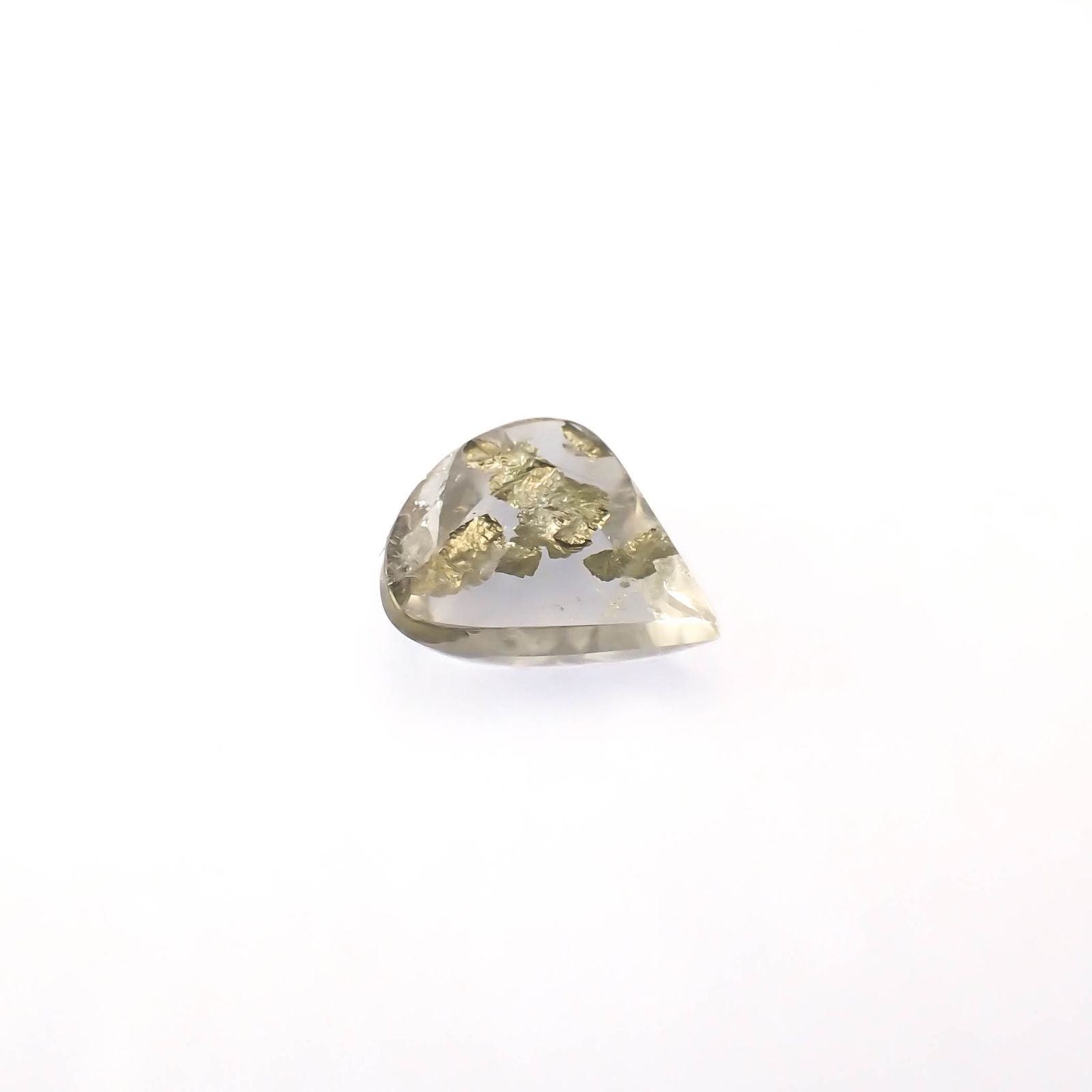 パイライトインクォーツ ブラジル産 7.28ct[240225917]15.3x14.3mm前後