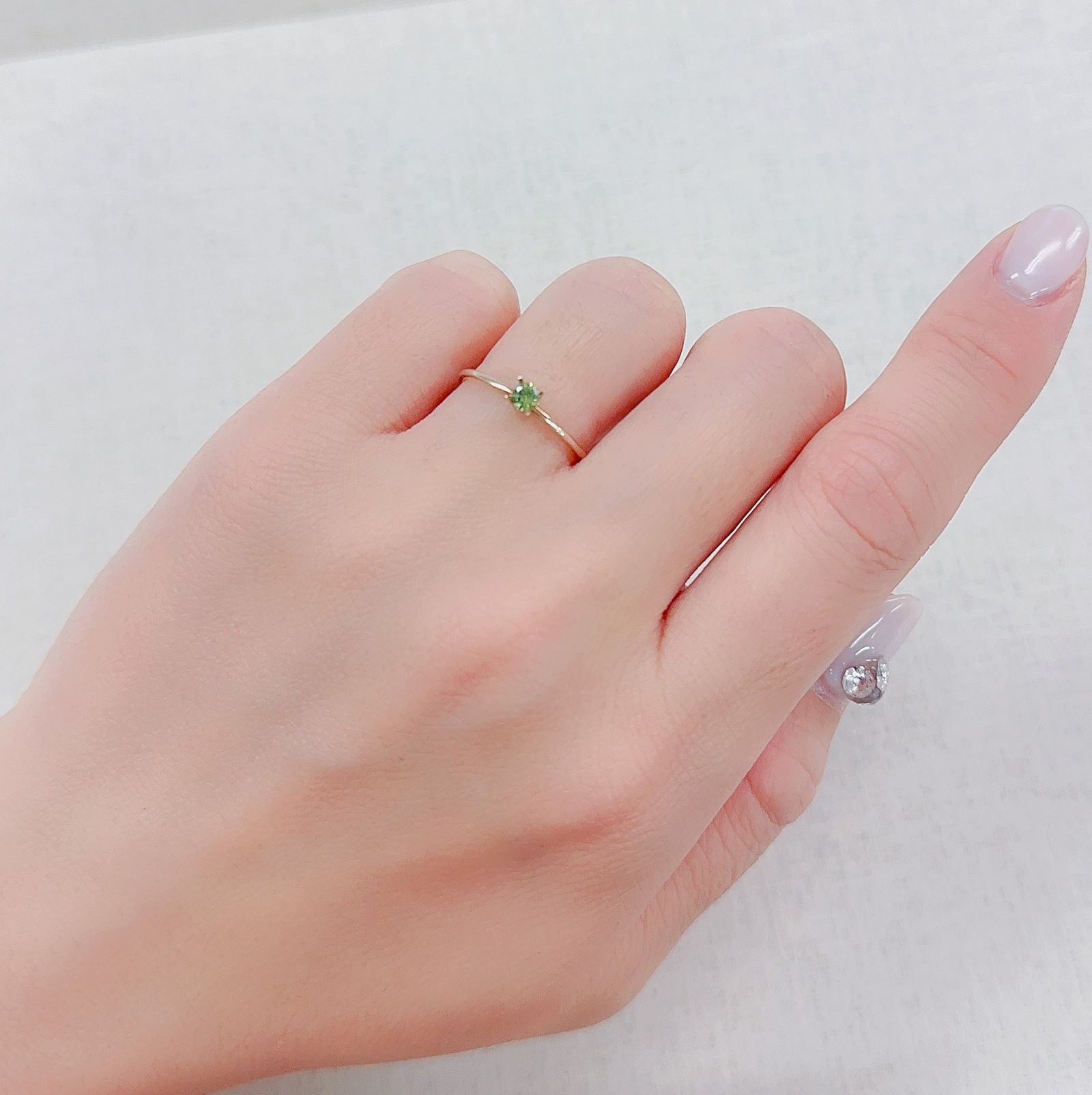 デマントイドガーネット ロシア産 0.13ct[230421603]3.1x3.1mm前後