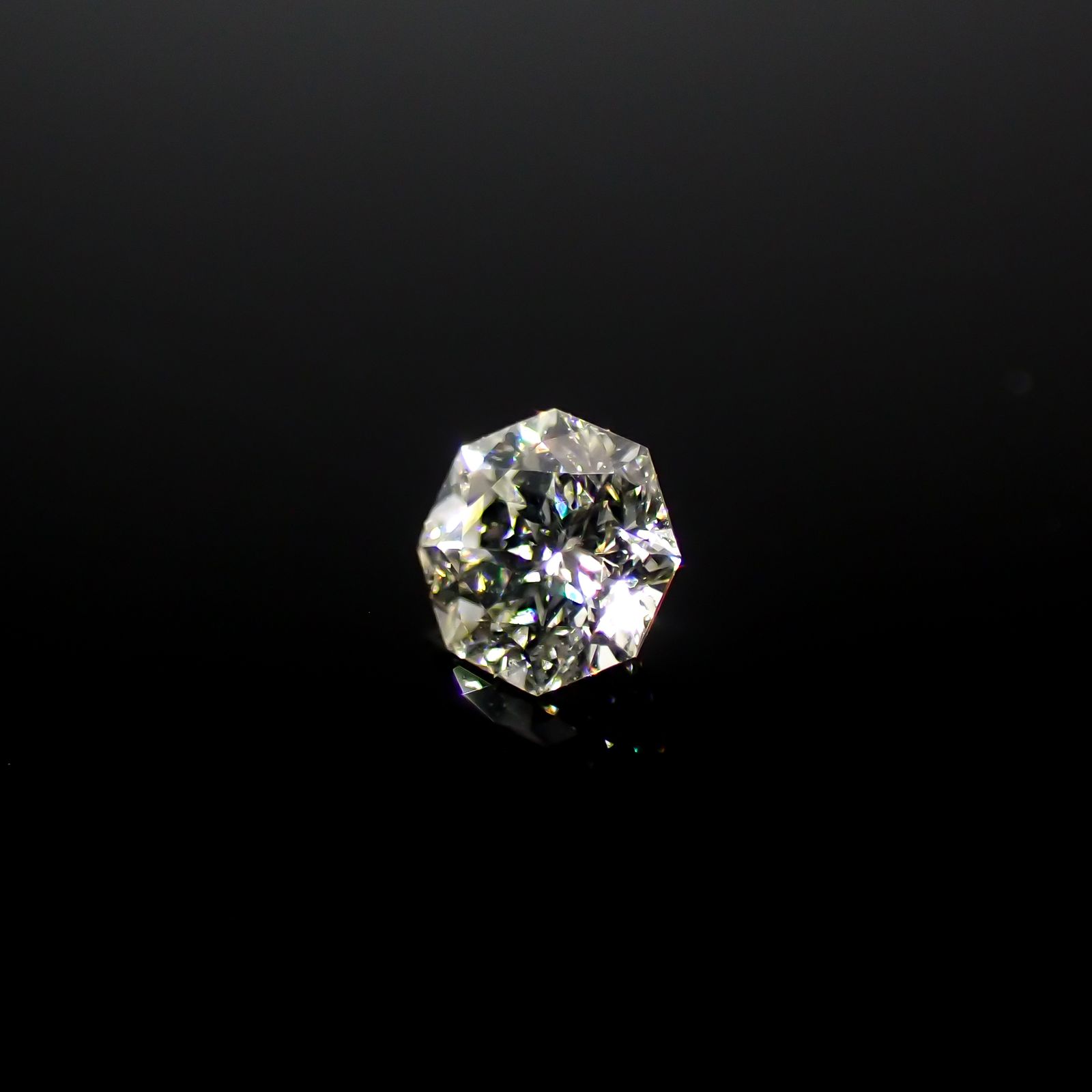 ◇オクタゴンカット◇ダイヤモンド 0.12ct[240427032]3x2.9mm前後