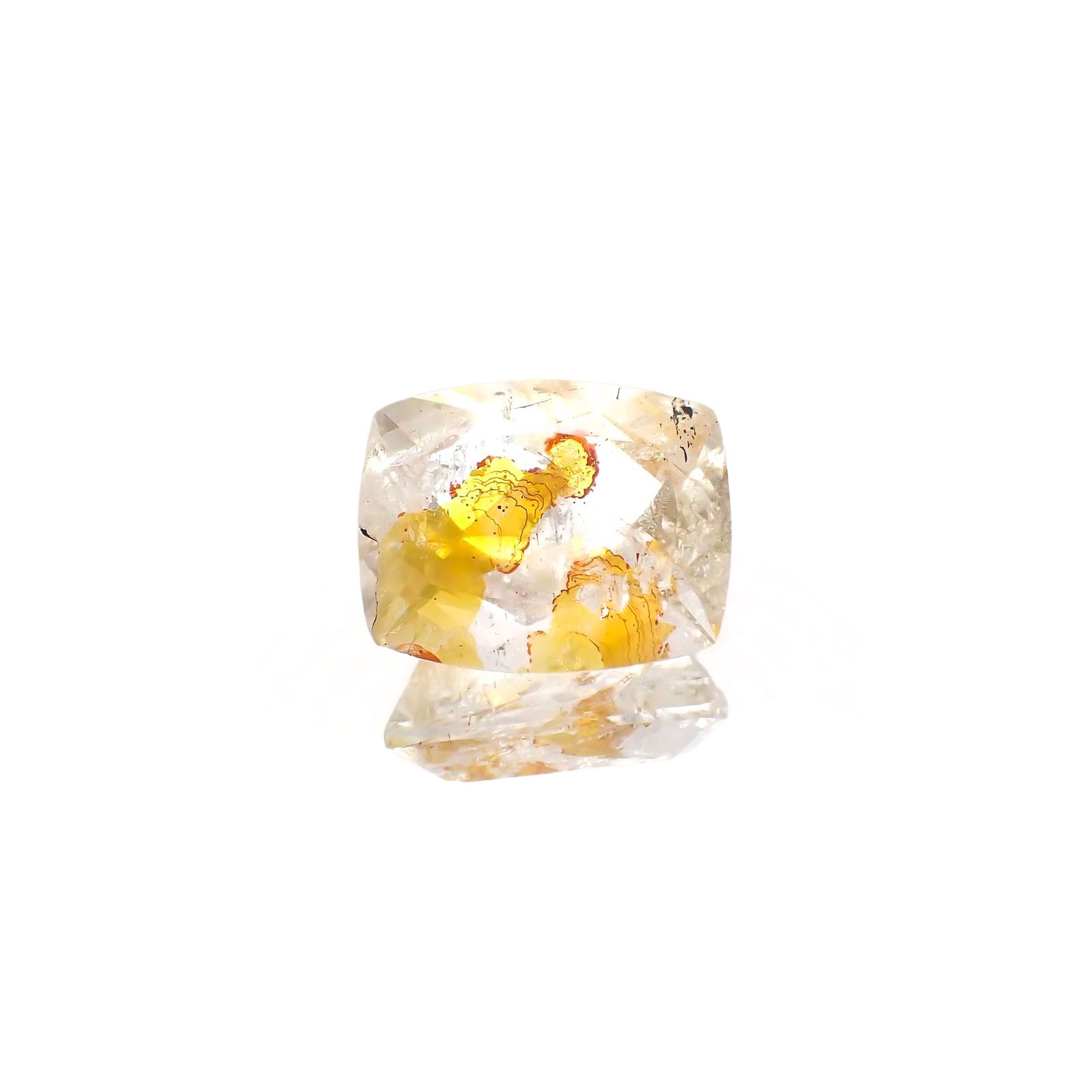 オーロラクォーツ ブラジル・ミナスジェライス産 16.80ct / 18x14.3mm前後 [220114369]
