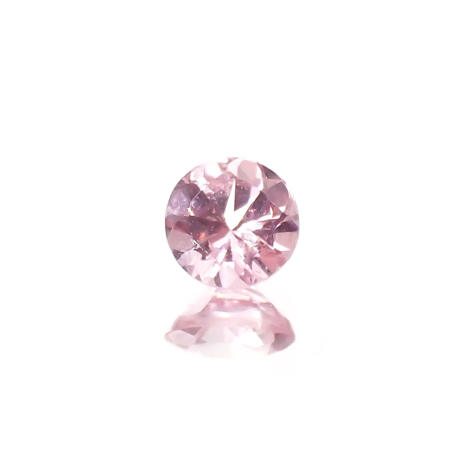 シルキーピンクスピネル タンザニア産 0.38ct / 4.3x4.3mm前後 [230421580]